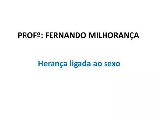 prof fernando milhoran a