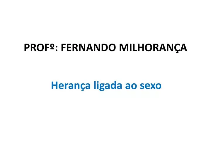 prof fernando milhoran a