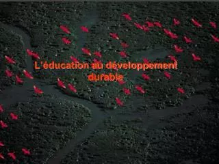 l ducation au d veloppement durable