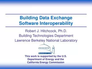 Building Data Exchange Software Interoperability