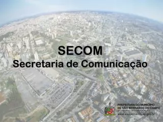 secom secretaria de comunica o