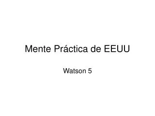 mente pr ctica de eeuu
