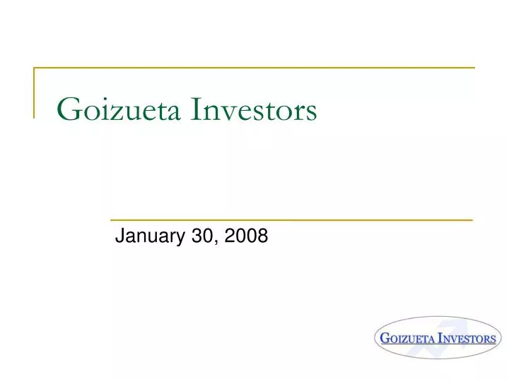goizueta investors