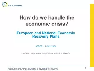 How do we handle the economic crisis?