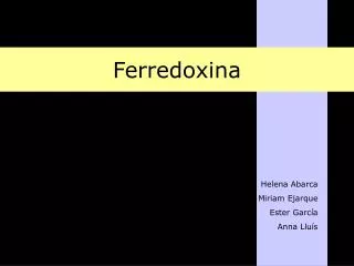 ferredoxina