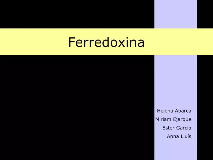 ferredoxina