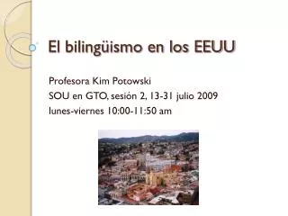 el biling ismo en los eeuu