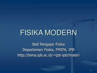 fisika modern