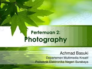 pertemuan 2 photography