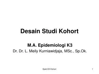 desain studi kohort
