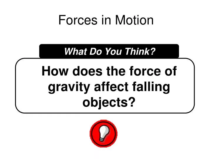 forces in motion