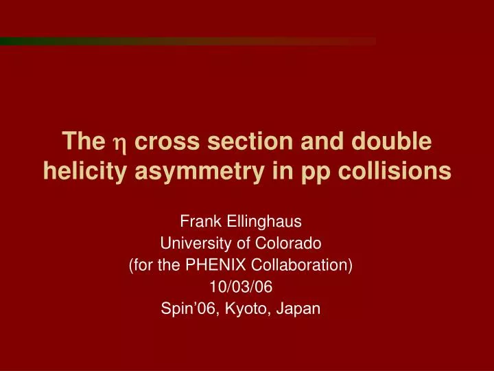 the h cross section and double helicity asymmetry in pp collisions