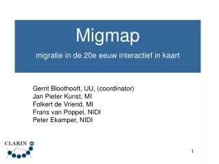 migmap migratie in de 20e eeuw interactief in kaart