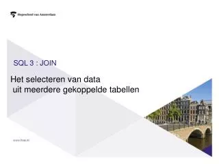 het selecteren van data uit meerdere gekoppelde tabellen