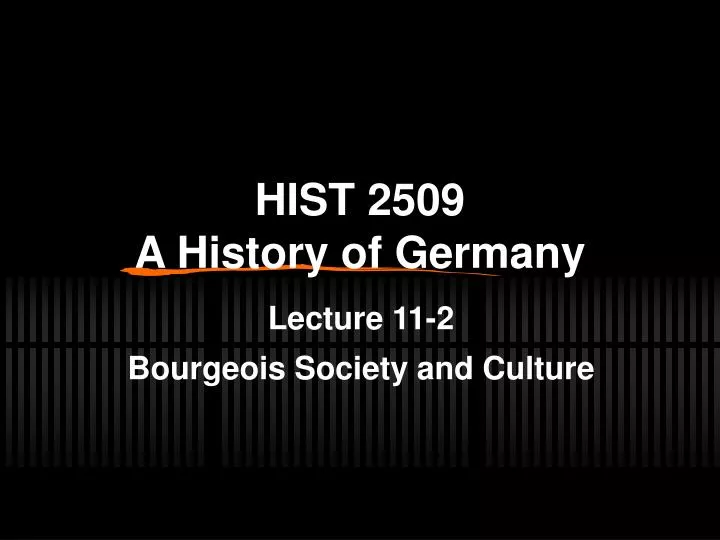 hist 2509 a history of germany