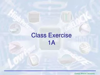 Class Exercise 1A