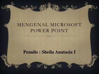 mengenal microsoft power point