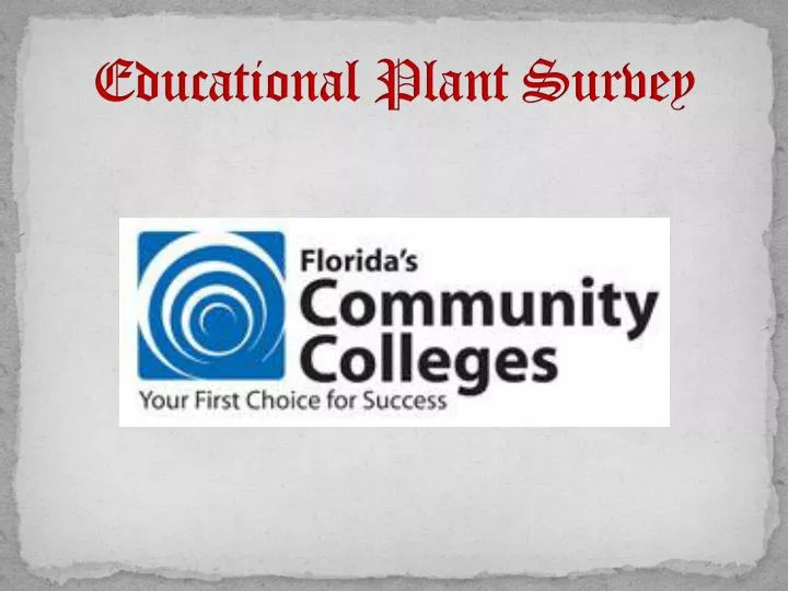 educational plant survey