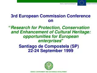 3rd European Commission Conference on