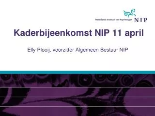 kaderbijeenkomst nip 11 april