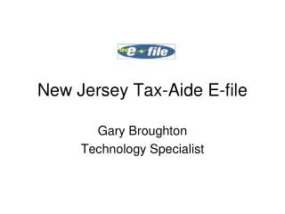 New Jersey Tax-Aide E-file