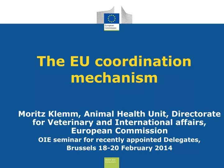 the eu coordination mechanism