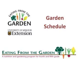 Garden Schedule