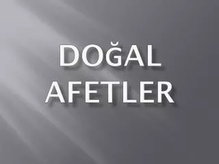 do al afetler