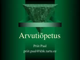 arvuti petus