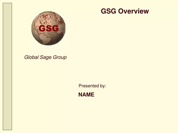 gsg overview