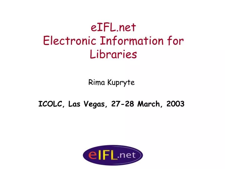 eifl net electronic information for libraries