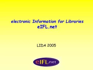 electronic Information for Libraries eIFL