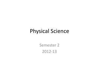 Physical Science