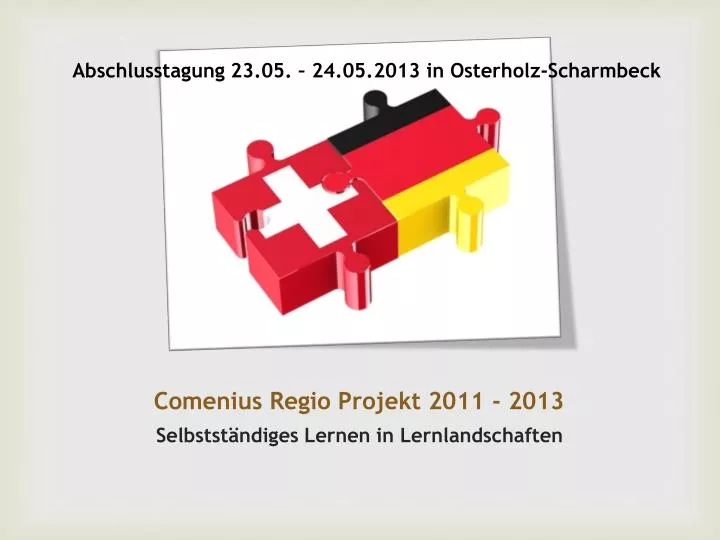 comenius regio projekt 2011 2013
