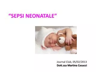 sepsi neonatale