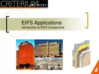 EIFS Applications Introduction to EIFS Components