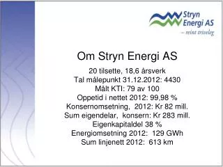 om stryn energi as