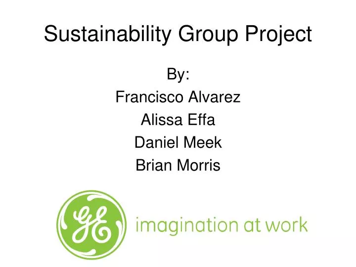 sustainability group project