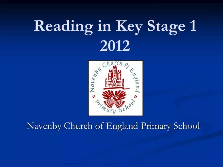 reading in key stage 1 2012
