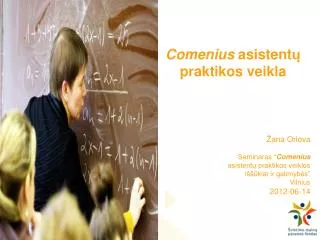comenius asistent praktikos veikla