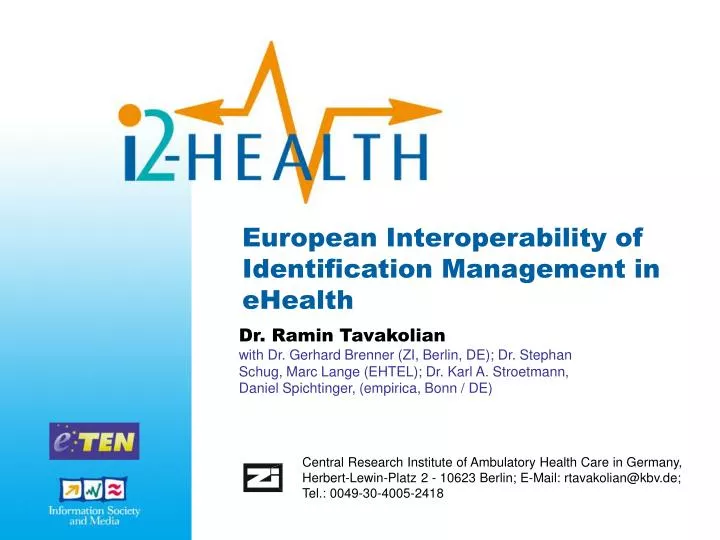 european interoperability of identification management in ehealth