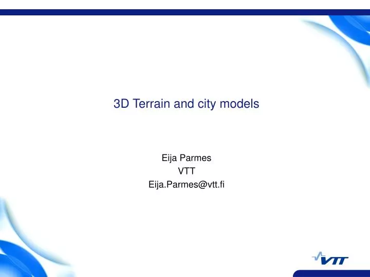 3d terrain and city models