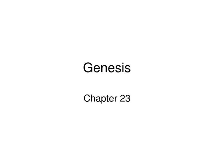 genesis