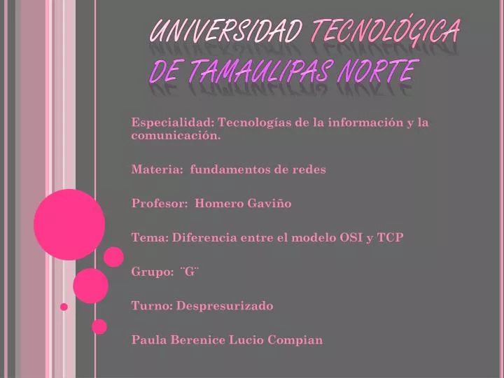 universidad tecnol gica de tamaulipas norte
