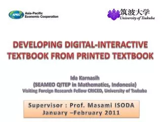 DEVELOPING DIGITAL-INTERACTIVE TEXTBOOK FROM PRINTED TEXTBOOK