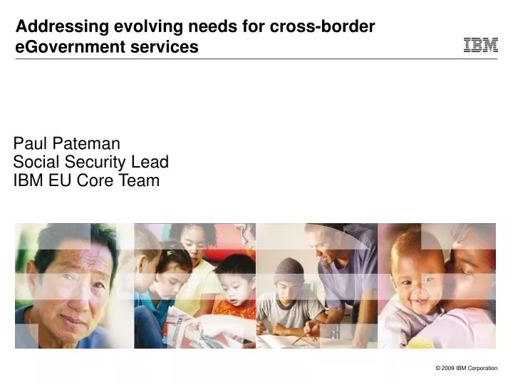 addressing evolving needs for cross border egovernment services