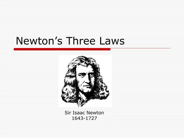 newton s three laws