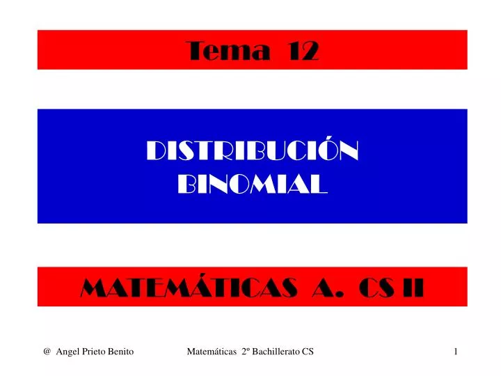 distribuci n binomial