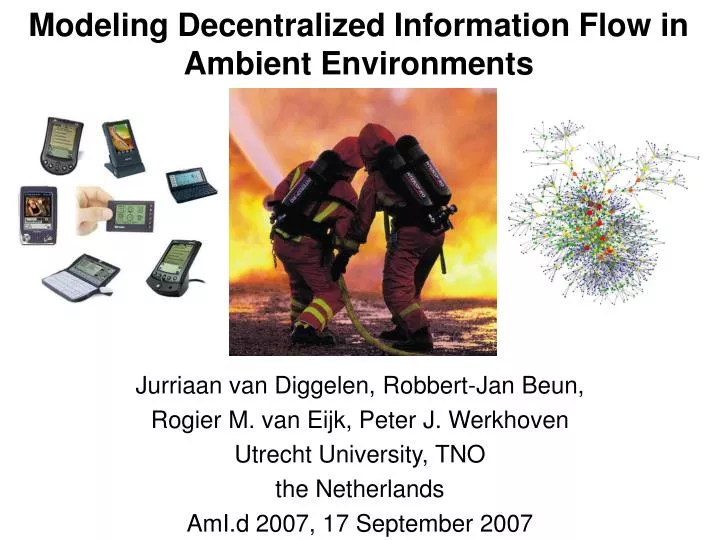 modeling decentralized information flow in ambient environments