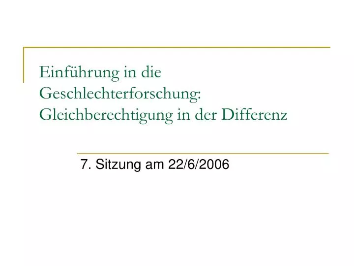 einf hrung in die geschlechterforschung gleichberechtigung in der differenz